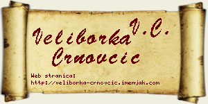 Veliborka Crnovčić vizit kartica